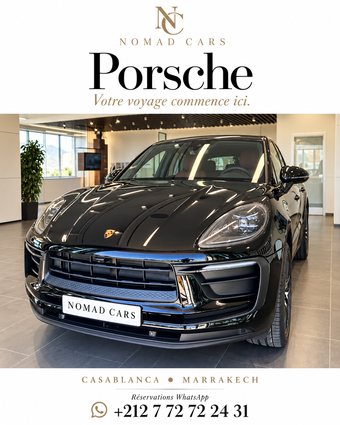 Porsche Cayenne noire proposée par Nomad Cars